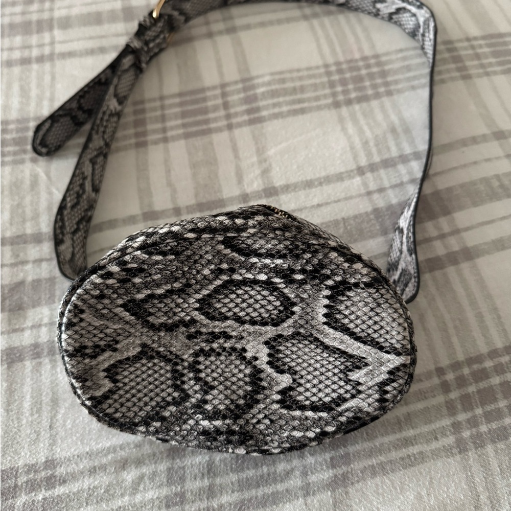Snake Print Belt Bag